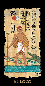 el loco en el Tarot Egipcio